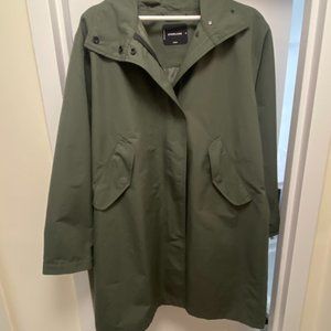 Everlane Re-New Anorak, Dark Green, Size M